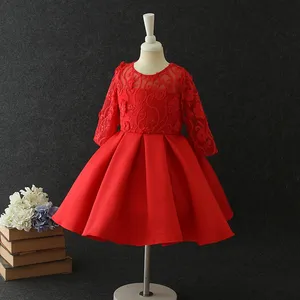 2024 new latest design party dress casual dress lace dress for kids girls wear