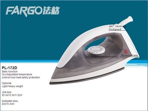 Fournisseur d'usine Appareils d'entretien des vêtements Bonne qualité Matériel ABS Fer à repasser électrique économique pour vêtements - Product Image 4