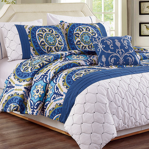 For KOSMOS Luxury Comforter <strong>Set</strong> Embroidery Design with <strong>Patchwork</strong> Vintage Pattern 8 Piece Woven <strong>Set</strong> - Product Image 3