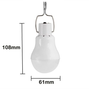 Lampadina <span class=keywords><strong>LED</strong></span> a Energia Solare, Lampada Solare Portatile, Faretto con Pannello Solare 3W <span class=keywords><strong>per</strong></span> Escursionismo, Campeggio, Tenda, Pesca - Product Image 2