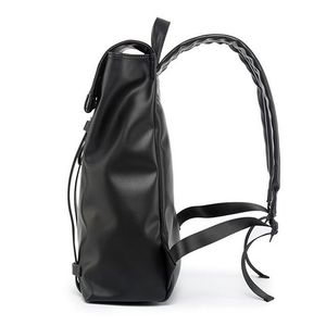 New Large Capacity Casual <strong>Black</strong> School <strong>Backpacks</strong> High Quality PU <strong>Leather</strong> <strong>Backpacks</strong> School Bags Trendy Students <strong>Backpack</strong> - Product Image 5