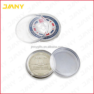 Pièce commémorative en gros, double face, émail 3D, plastique acrylique, pièce de défi personnalisée avec capsules pour pièces - Product Image 3