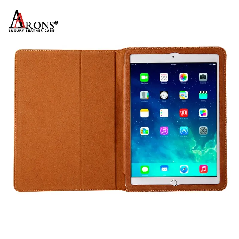 Genuine leather bag top quality low price laptop case natural leather accessories tablet cover for iPad air2 luxury leather case