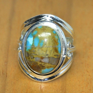 Oval Cut Turquoise Gemstone Cabochon 925 Sterling Silver Handmade <b>Ring</b> Fine Jewelry <b>for</b> <b>Men</b> and Unisex - Product Image 1