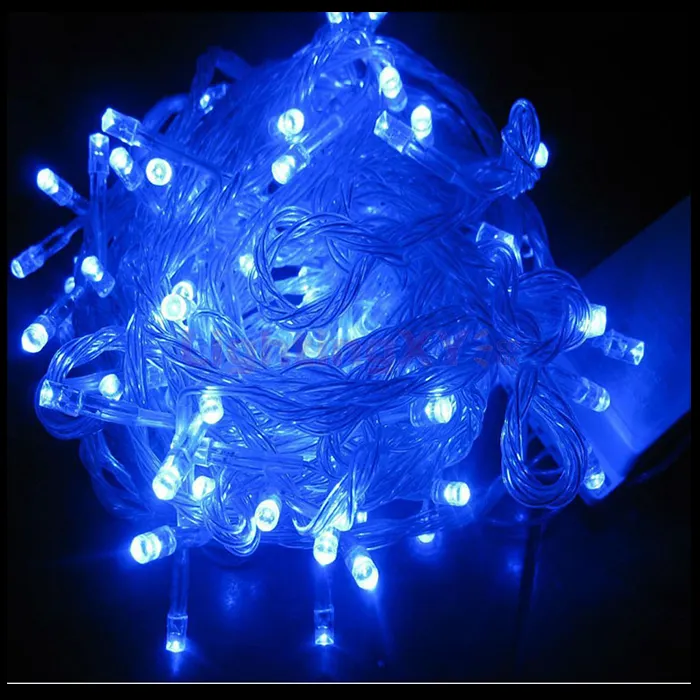 Luyevermore — guirlande lumineuse à lumière LED, 24V, usage extérieur, féerique, scintillante, pour vacances et jardin, bleu