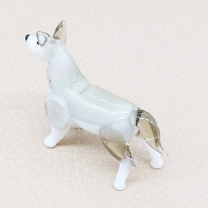 가정 장식을위한 무라노 램프 작업 유리 공예 허스키 개 동물 입상 - Product Image 5