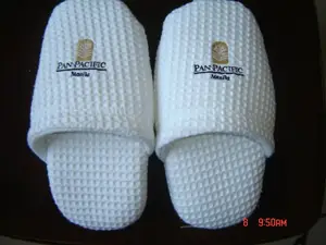 Hotel de 5 estrellas zapatillas desechables Hotel proveedores de lujo zapatillas de Hotel