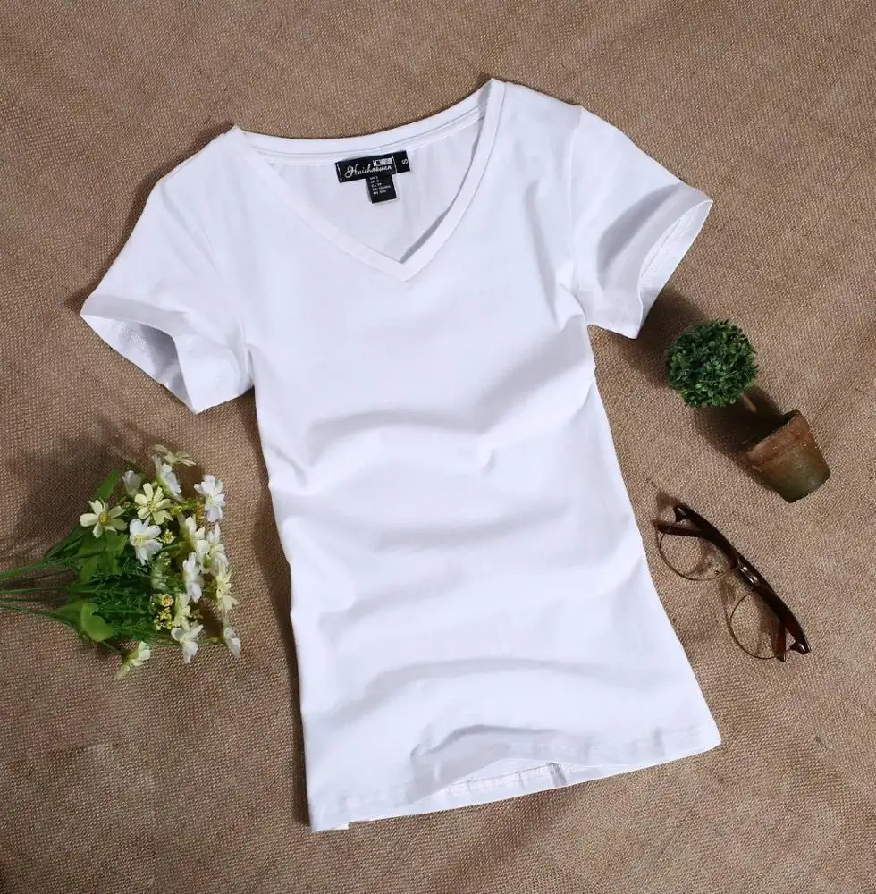 Colors T Shirt Summer Tops Women Casual Short Sleeve Pockets Female Clothes Solid Color O Neck Slim Fit Top Tees Ladies Workwear