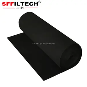 50 micron industrial non woven activated carbon filter cloth for dust filter bags