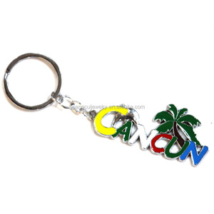 Chào Mừng Bạn Tùy Chỉnh Mexico <span class=keywords><strong>Cancun</strong></span> Du Lịch Lưu Niệm Bóng Đá Phù Hợp Với Keychain Với Epoxy Logo - Product Image 6