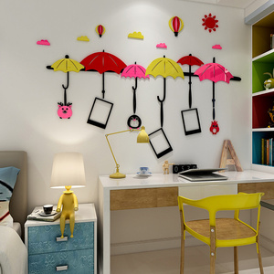 Pegatina de Pared 3D de Acrílico con Diseño de Niña de Dibujos Animados, Diseño Moderno para el Hogar, Impermeable, Ecológica, Decoración para Habitaciones <span class=keywords><strong>Infantiles</strong></span> y Jardines de Infancia - Product Image 4