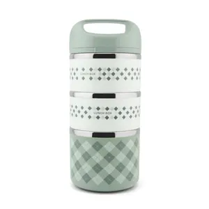Tiffin Box Stainless Steel Insulated 3 Layer Lunch Box for Hot Food  Carrying Ste