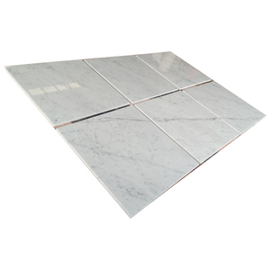 Italiano <span class=keywords><strong>Carrara</strong></span> blanco 80cm X 80cm baldosas de mármol tamaño grande pulido calcita apartamento moderno acabado superficial afilado gráfico - Product Image 5