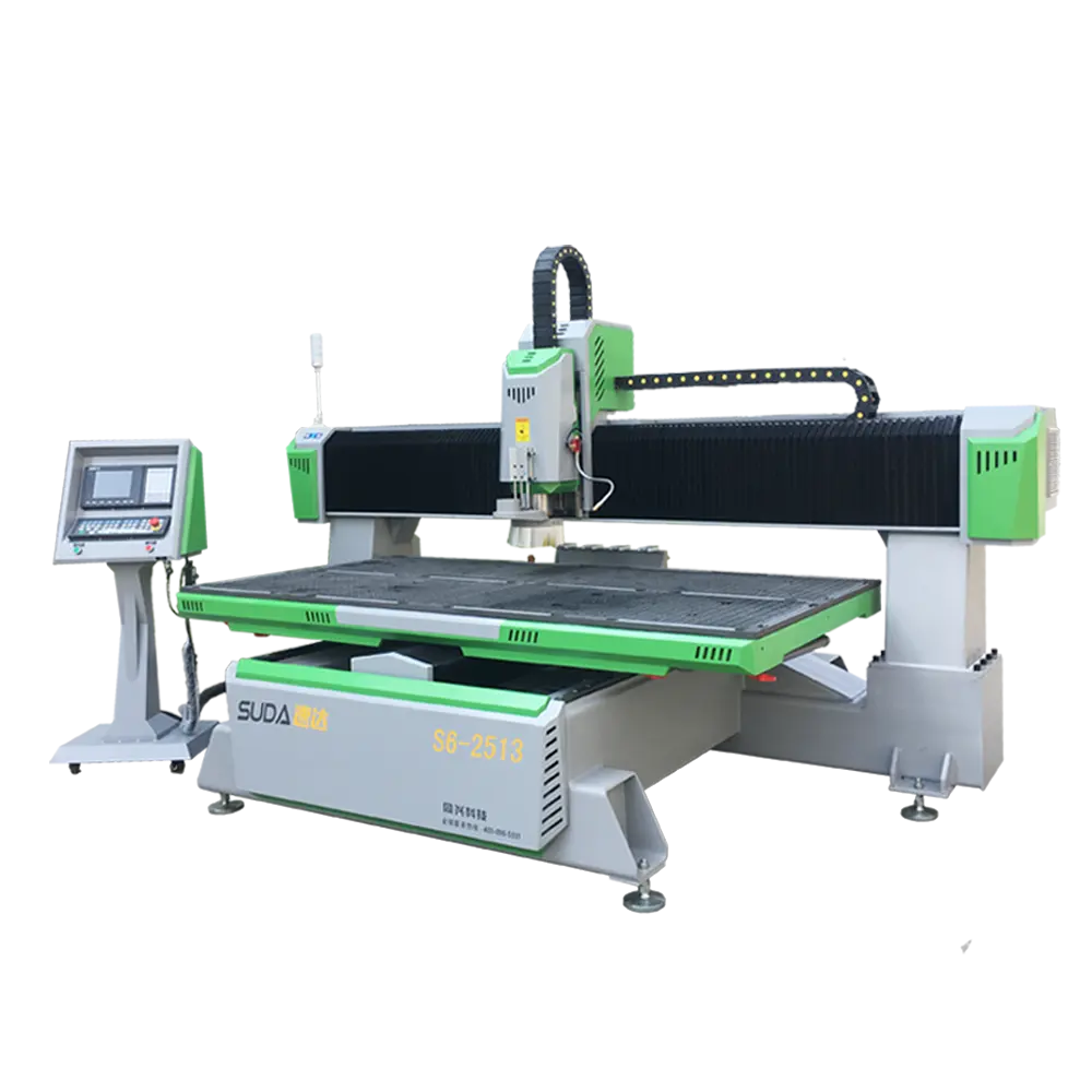 SUDA S6 CNC ROUTER TABLE MOVING TAIWAN SYNTECH CONTROL SYSTEM USED ENGRAVING MACHINE