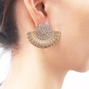 Boucles <span class=keywords><strong>d</strong></span>'oreilles Vintage en alliage de <span class=keywords><strong>strass</strong></span> pour femmes, bijoux de mode, boucles <span class=keywords><strong>d</strong></span>'oreilles en métal, nouveaux accessoires de vente chaude - Product Image 3