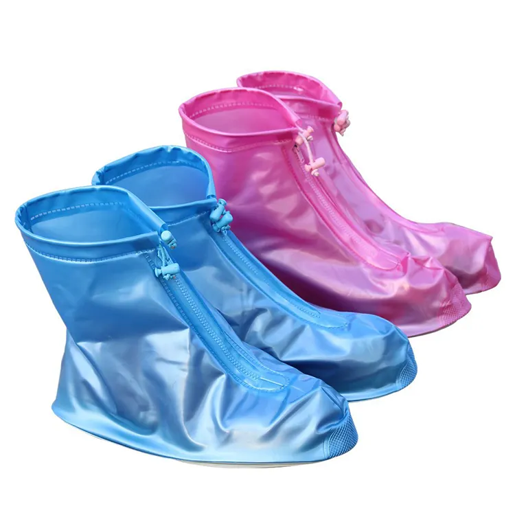 Factory Price Comfortable Outdoor PVC Reusable Waterproof Plastic Rain Shoes Cover Boot Cubre zapatos de lluvia