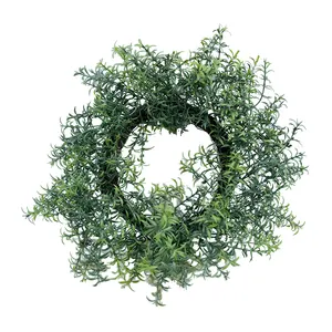 מלאכותי רוזמרין צמחי דשא ירק נובע מזויף רוזמרין ירק עלים שיחי רוזמרין מעגל עבור בית חתונה
