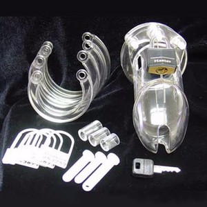 Doorzichtige Plastic Cb6000 Mannelijke Kuisheid Apparaat Sex Speelgoed Penis Kooi Bondage Slot Voor Man - Product Image 3