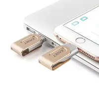 Eaget แฟลชไดรฟ์ USB Iphone 128GB,USB 3.0 MFI เพนไดรฟ์โลหะเพนไดรฟ์ USB สติ๊กแฟลชไดรฟ์สำหรับ iPhone iPad