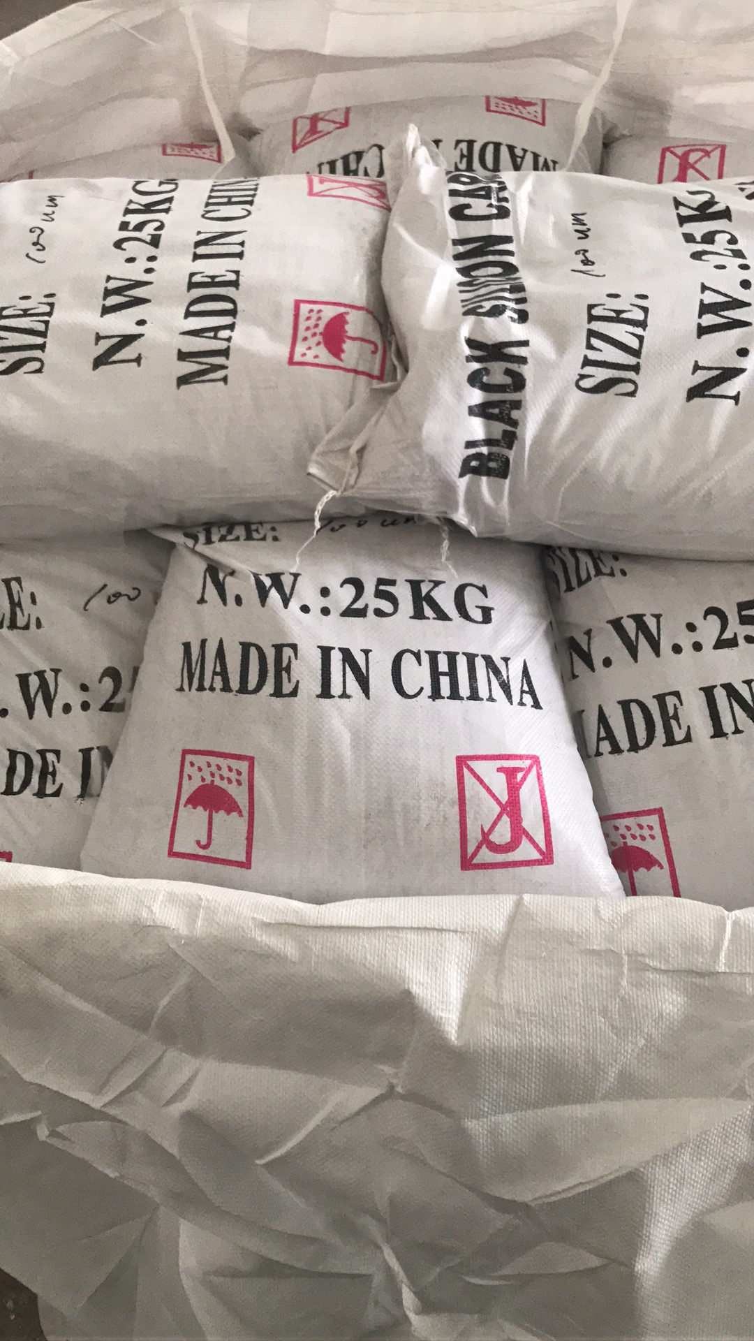 Green black silicon carbide powder