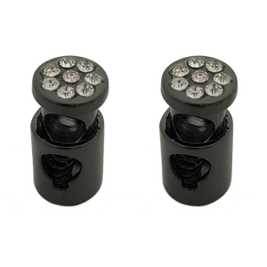 उच्च गुणवत्ता वाले चांदी ब्रांड लोगो कस्टम धातु वसंत ड्रॉस्ट्रिंग <span class=keywords><strong>2</strong></span> होल कॉर्ड अंत कपड़े के लिए बंद - Product Image 4