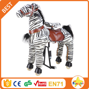 Funtoys Paseo a Caballo en la Mudanza de Cebra Caballo Mecánico, Caballo de Juguete para Niños de 3 a 5 Años de Edad - Product Image 1