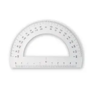 100MM Hot selling 180 degree plastic Protractor for school student with high quality and best price