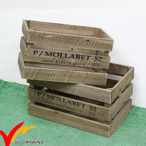 Kotak Vintage dan Peti Sudut Logam Slat Buah Sayuran Dekorasi Rumah Kerajinan Kayu Kotak Dicat & Sarung Eropa Pinus