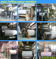 Alta calidad precio bajo mini A4 papel planta de producción, pequeño A4 papel que hace la máquina para copia producción