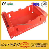 Boîte en carton ondulé pliable et réutilisable à prix d'usine pour l'emballage des raisins