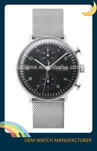 <span class=keywords><strong>Orologio</strong></span> da polso promozionale! Super Fashion cupola <span class=keywords><strong>quadrante</strong></span> <span class=keywords><strong>bianco</strong></span> vetro zaffiro cronografo <span class=keywords><strong>orologio</strong></span> automatico - Product Image 3