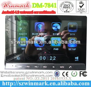 Multimedias del coche 2DIN 7inch con funciones GPS/IPOD/DVD/CD/VCD/WIFI/3G con Android 4.2 OS