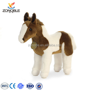 Usine de Yiwu, fabrication sur mesure OEM ODM, vente en gros de jouets en peluche cheval, poupée en peluche cheval réaliste, animal en peluche doux, poney pour enfants - Product Image 2