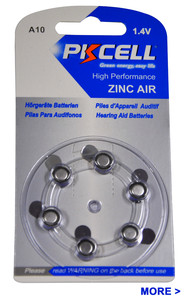 Trợ Thính Di Động <span class=keywords><strong>A10</strong></span> Kẽm Không Khí Pin 1.4V Aidphone Pin Pkcell Trợ Thính Pin - Product Image 6