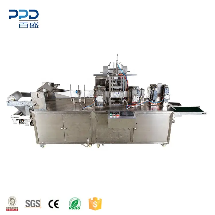 Cheapest Super Four Side Sealing Airline Wet Wipes Filling Packaging Machine