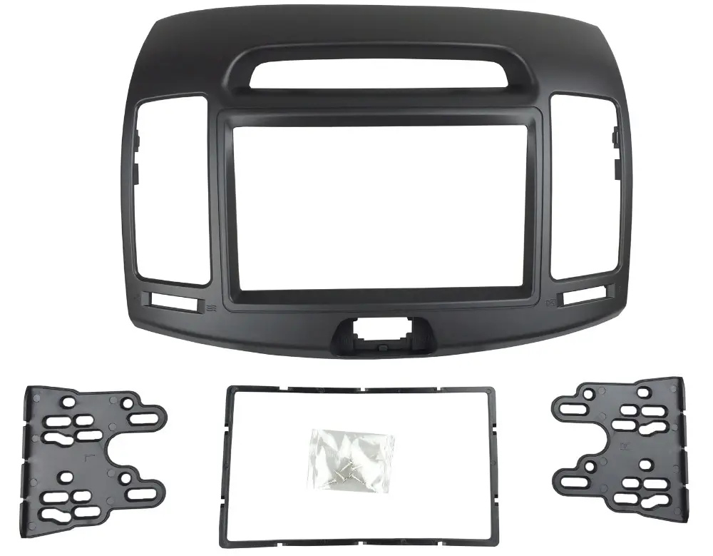 Double 2 Din Car Fascia Facia for Hyundai Elantra Radio DVD Stereo CD Panel Dash Mounting Trim Kit Face