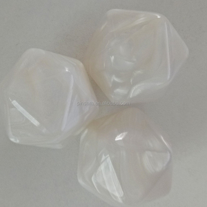 ลูกเต๋าหลายหน้าลูกเต๋าสีขาวสไตล์แฟชั่นสำหรับ D20เกม25มม.-38มม. - Product Image 3