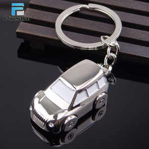 China artesanía promoción fabricante 3D metal coche llavero avión - Product Image 1