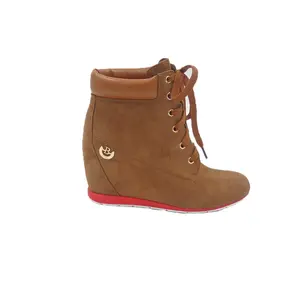 Bruin Meisjes Suede Jurk Causale Dames Enkel Winter Groothandel Laarzen Schoenen Sleehak