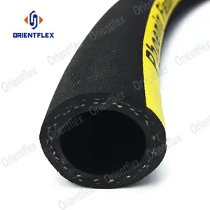 China Supplier Best Air Compressor Hose Material Black Blue Braided Rubber Air Line Hose With Quick Connect