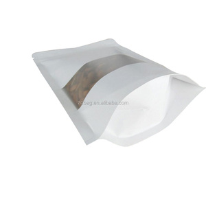 Tùy Chỉnh In Matt Trắng Doypack Poly Zip Lock Stand Up Pouch Hình Chữ Nhật Các Loại Hạt Cửa Sổ Và Túi Bao Bì Trái Cây Khô - Product Image 6