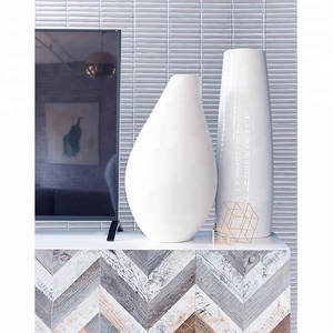 Trung Quốc Nhà cung cấp Stack trái phiếu giá rẻ tráng men Glossy grey gốm Dải Gạch <span class=keywords><strong>Mosaic</strong></span> mô hình - Product Image 6