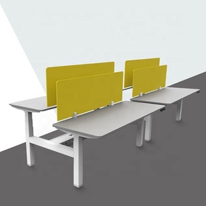 Elettrico back to back 2 sedili motorizzato ufficio regolabile in altezza sedersi a supporto da tavolo - Product Image 4