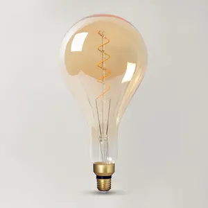 240v e27 big size Vintage led lamp giant Edison bulb soft LED filament decor bulb 4W 220V decorative light bulb ps160