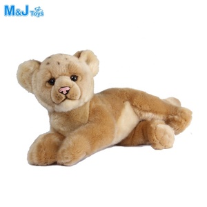 Douceur Confort Peluche Simulation <span class=keywords><strong>Lion</strong></span> d'Afrique Animal Sauvage Lionne Bébé Jouets - Product Image 1