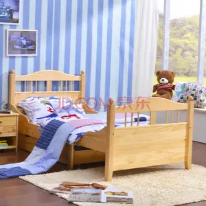 Домашняя мебель для взрослых Современная стандартная комната деревянная сосна односпальная кровать