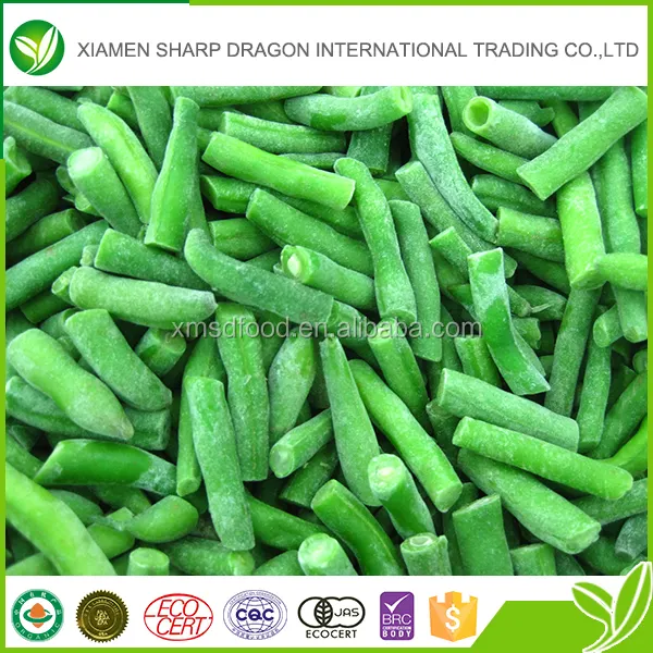 Chinois usine iqf congelés haricots verts avec HACCP