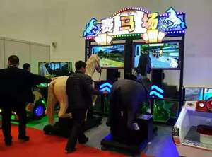 Vente à chaud <span class=keywords><strong>GoGo</strong></span> Jockey 2P Funny Indoor Sports Machine de jeu de course de sport d'arcade à pièces à vendre - Product Image 3