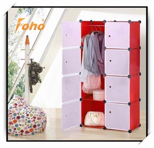 cubetti di plastica ad incastro 8 forma <span class=keywords><strong>l</strong></span> <span class=keywords><strong>armadio</strong></span> camera da letto fai da te - Product Image 4