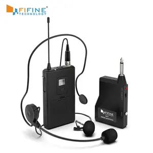 Fifine stüdyo mikrofonlu kulaklık konferans mikrofon kablosuz K037B